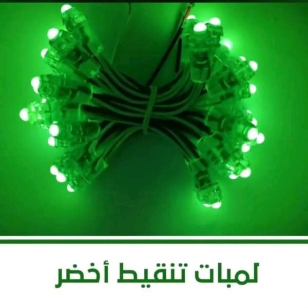 اضاءة زينة خضراء